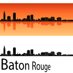 Obraz premium skyline in ai format of the city of baton rouge