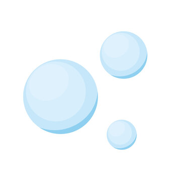 Bubbles on white background. Bubbles icon vector.