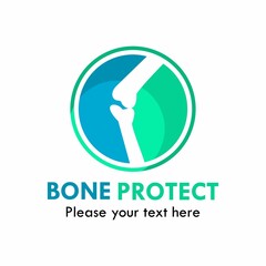 Bone protect logo template illustration. suitable for medical