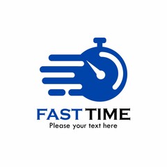 Fast time logo template illustration. 