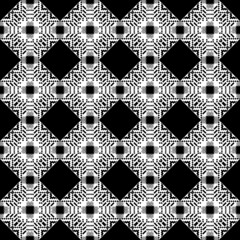Black and white seamless pattern geometric design 