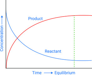 Attainment of chemical equilibrium