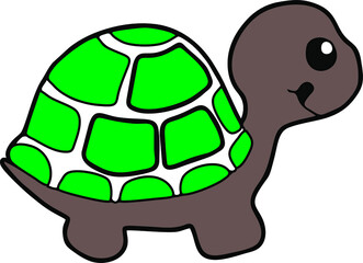 animal vector of turtle for design and logos and icons