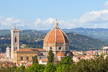 Fototapeta na wymiar View of Cattedrale di Santa Maria del Fiore
