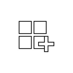 Obraz premium Graphic flat add collection icon for your design and website