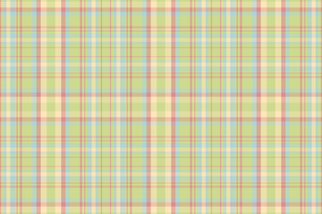 Seamless tartan plaid pattern with texture and retro color.