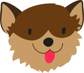 dog, characters, mascot, pets, cute, vector, fur, sitting, animal, young animal, puppy, playful, tail, cartoon, illustration, animal body part, canine 