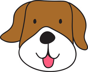 dog, characters, mascot, pets, cute, vector, fur, sitting, animal, young animal, puppy, playful, tail, cartoon, illustration, animal body part, canine 