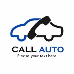 Call auto logo template illustration. suitable for corporate, agency, travel,  automobile, website, maintenance, delivery etc