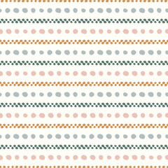 Seamless pattern with pale color dotted stripes.