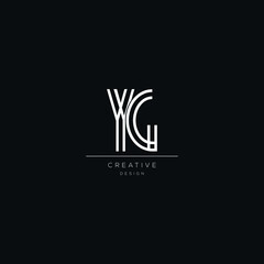 Letter YG logo icon design template elements