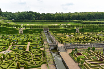 Frankreich - Villandry - Schloss Villandry - Schlossgarten & Parkanlage