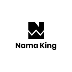 Naklejka premium Letter N and king Crown Logo Elegant Monogram Logo. Letter N King Typographic Icon. Modern, Elegant, Simple and Minimalist