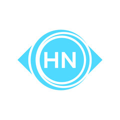 hn letter logo design on black background. hn creative initials letter logo concept. hn letter design.