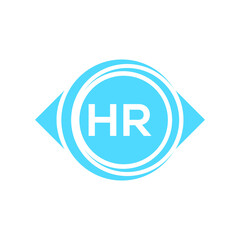 hr letter logo design on black background. hr creative initials letter logo concept. hr letter design.