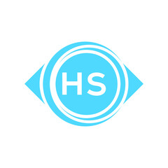 hs letter logo design on black background. hs creative initials letter logo concept. hs letter design.
