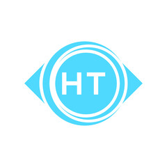 ht letter logo design on black background. ht creative initials letter logo concept. ht letter design.