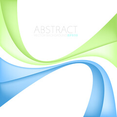 abstract green wave background