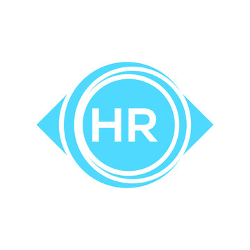 hr letter logo design on black background. hr creative initials letter logo concept. hr letter design.