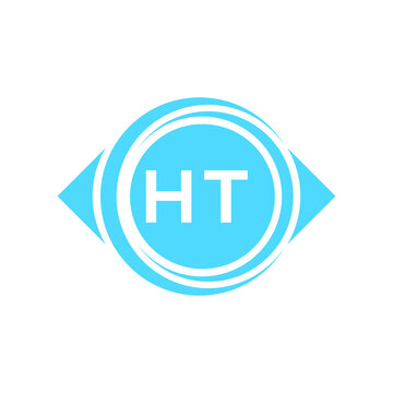 ht letter logo design on black background. ht creative initials letter logo concept. ht letter design.