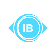 ib letter logo design on black background. ib creative initials letter logo concept. ib letter design.
