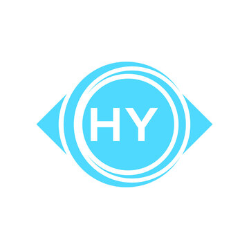 hy letter logo design on black background. hy creative initials letter logo concept. hy letter design.