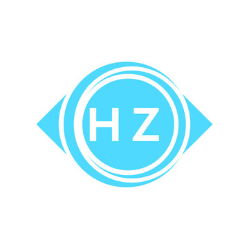 hz letter logo design on black background. hz creative initials letter logo concept. hz letter design.