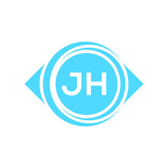 jh letter logo design on black background. jh creative initials letter logo concept. jh letter design.