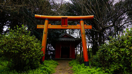 松亀稲荷神社の風景