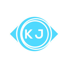 kj letter logo design on black background. kj creative initials letter logo concept. kj letter design.