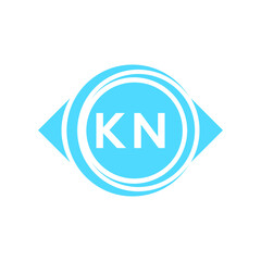 kn letter logo design on black background. kn creative initials letter logo concept. kn letter design.