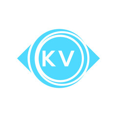 kv letter logo design on black background. kv creative initials letter logo concept. kv letter design.