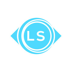 ls letter logo design on black background. ls creative initials letter logo concept. ls letter design.