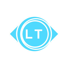 lt letter logo design on black background. lt creative initials letter logo concept. lt letter design.