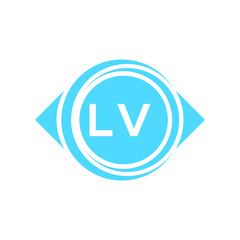 lv letter logo design on black background. lv creative initials letter logo concept. lv letter design.