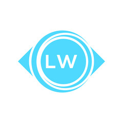 lw letter logo design on black background. lw creative initials letter logo concept. lw letter design.