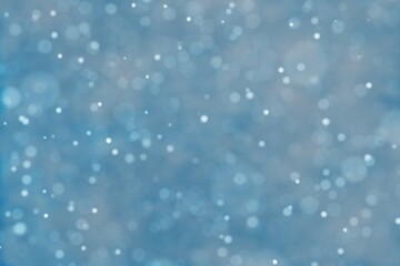 背景素材-玉ボケ-青色