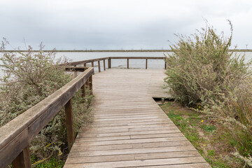 Linear Park Ribeirinho Estuary of the Tagus in P&oacute;voa de Santa Iria, Portugal