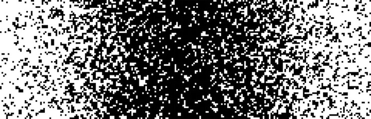 Random falling squares different size. Pixels gradient background. Abstract mosaic on white background. Vector illustration.