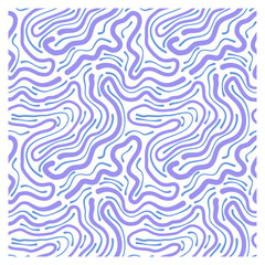 Pattern with lilac-blue maze waves.