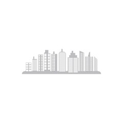 Fototapeta na wymiar Modern City skyline illustration in flat design