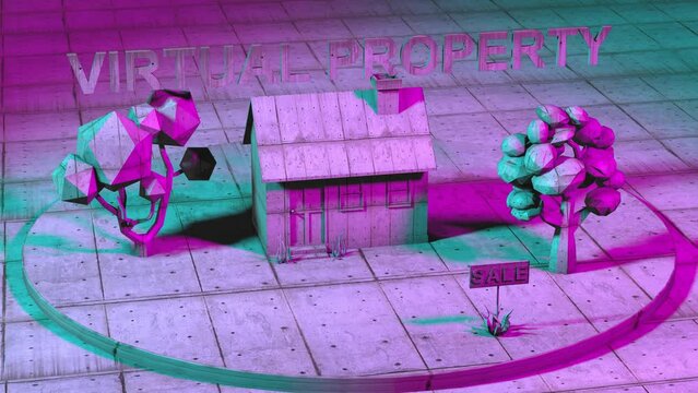 NFT Virtual real estate NFTs virtual metaverse land minted on the blockchain