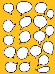 white text box on yellow background