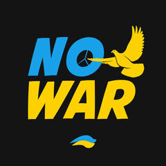 no war ukraine peace dove bird sign pacifist