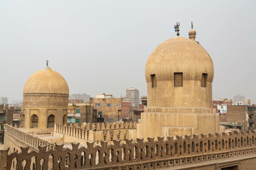 View of Cairo city from the minaret of Ibn Tulun Mosque. Cairo, Egypt