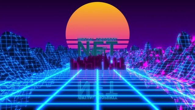 NFT Virtual property metaverse land minted on the blockchain NFTs technology