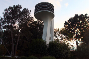 An high vista point in white concrete in San Francisco