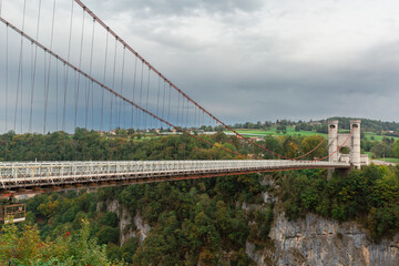 Fototapeta na wymiar two bridges of La Caille, France