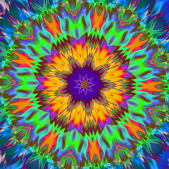 Beautiful flower mandala background. Unique design, mandala pattern