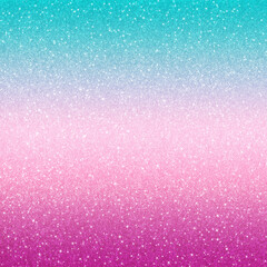 Fototapeta premium Dreamy Turquoise Rose and Pink colored Glitter Gradient Texture, Digital Paper